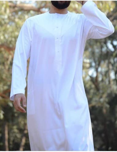 Qamis Emirati blanc-émirats collection M