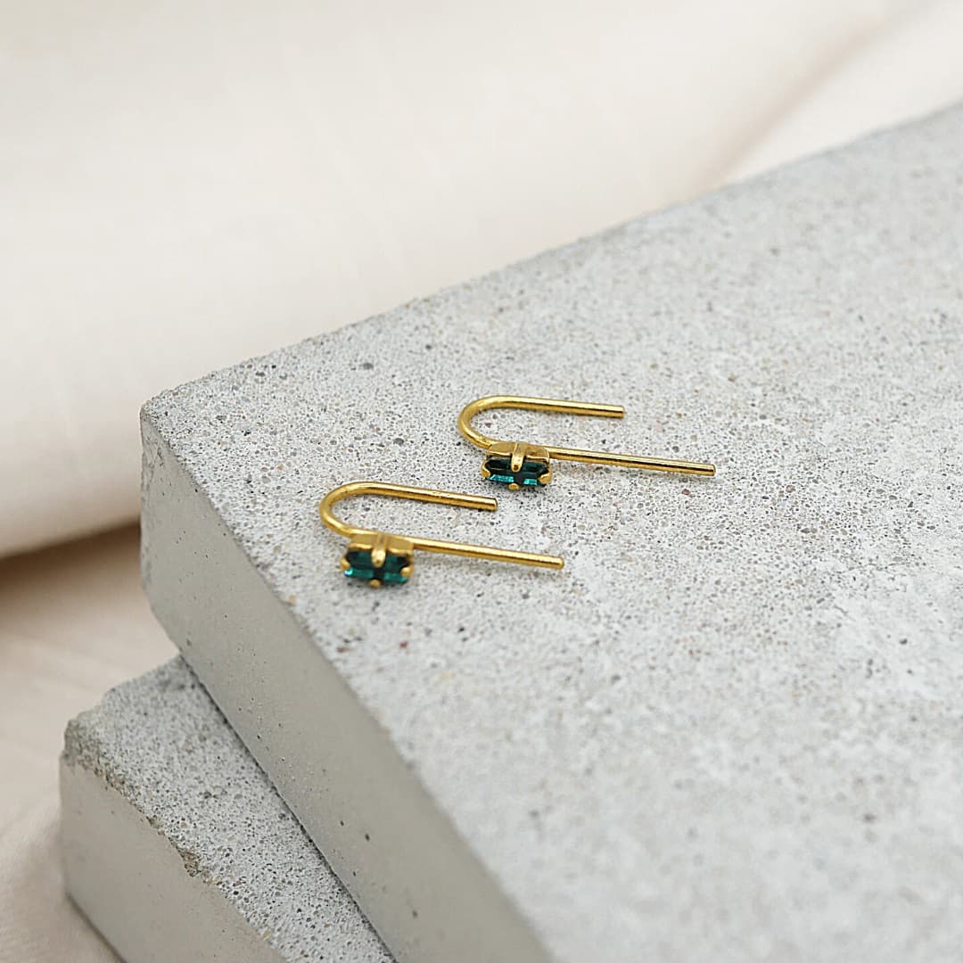 Boucles d'oreilles puces cristal Swarovski Guy