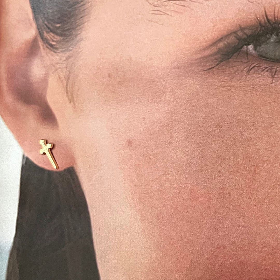 Boucles d'oreilles puces Épée