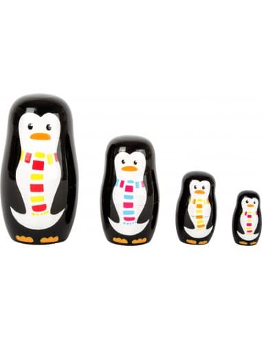 Poupées russes Famille de pingouins