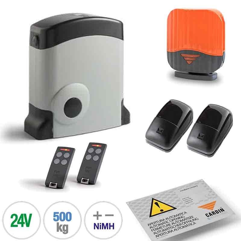 Kit complet pour portails coulissants - cardin kt-sl524cbx