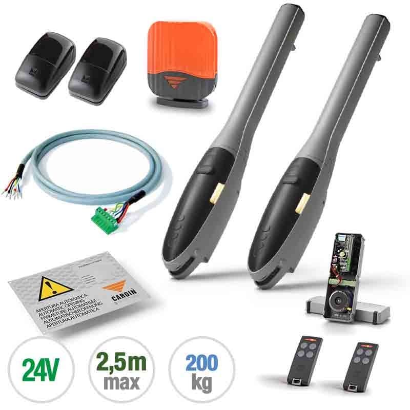 Kit complet pour portails battants - cardin kt-blegos