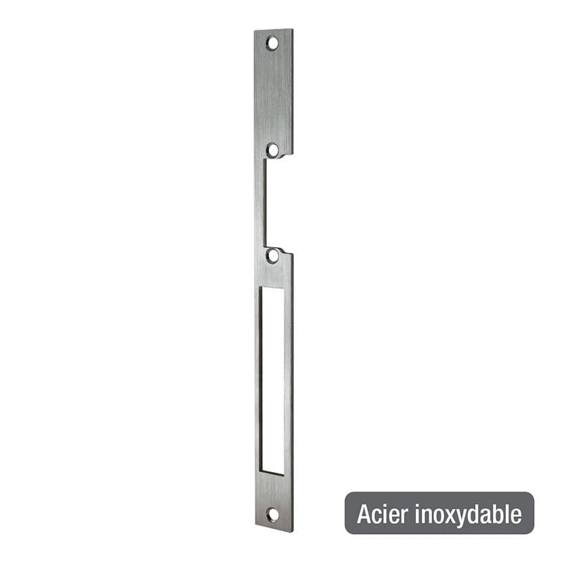 Têtière plate pour gâche électrique à encastrer 16mm - izyx sp25022-f1sux