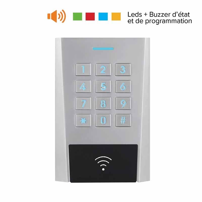 Clavier et lecteur rfid mifare 13.56 mhz axk3 - izyx axk320c2ms