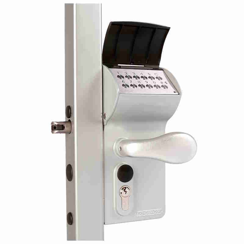 Serrure en applique à code électronique sur batterie - locinox lokq40y2lvcac-silv p00015563-silv
