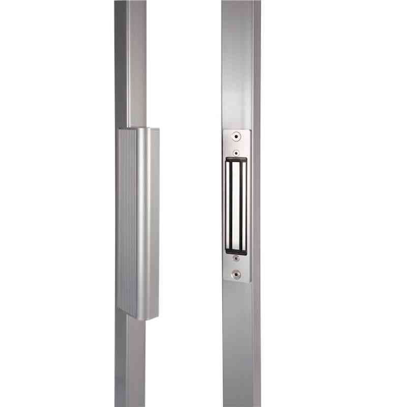 Ventouse électromagnétique à encastrer pour portails battants ral aluminium - locinox b-mag-silv p00007616-silv