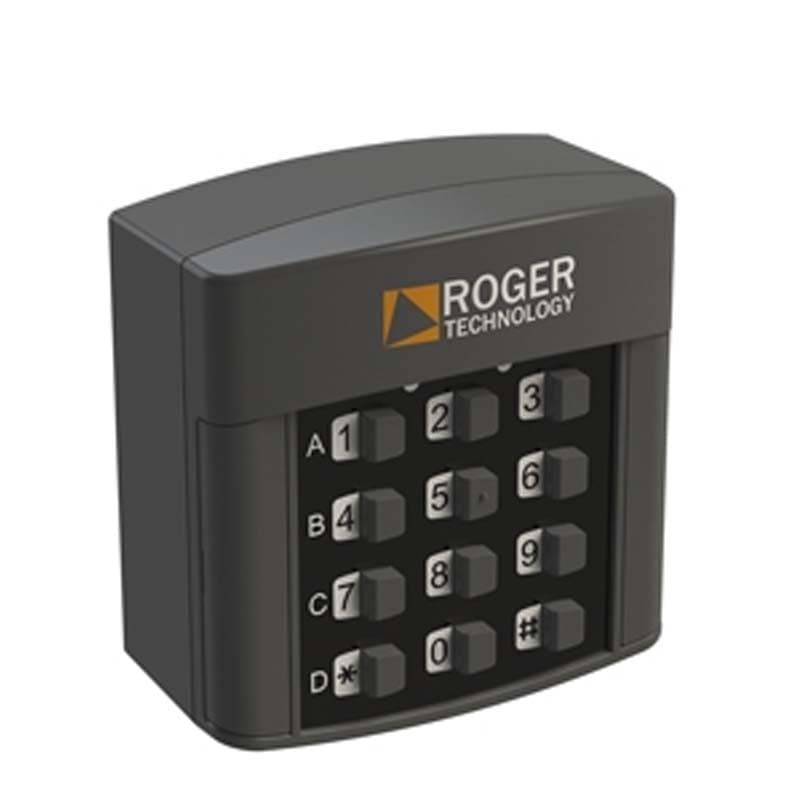 Clavier à code 4 canaux transmission radio - roger technology h85/tdr/e