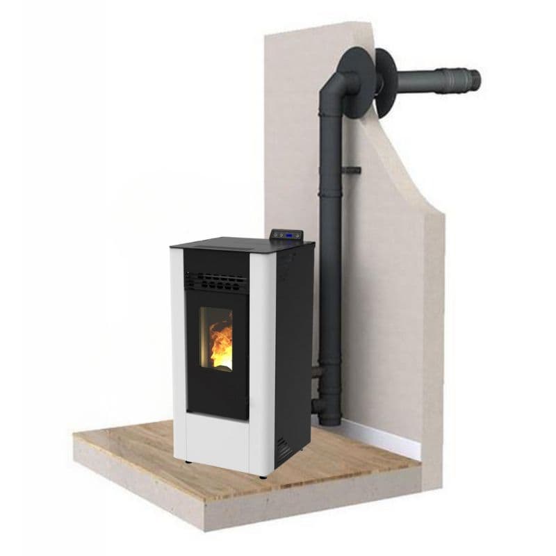 PACK C9 FIREMATIC Pelletofen + Dinak Saugnapf-Kit-Neu