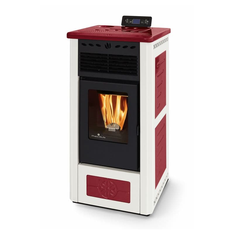 Keramik-Pelletofen - ORIGINAL PHEBO Febe Bicolor 9,1 kW-Neu