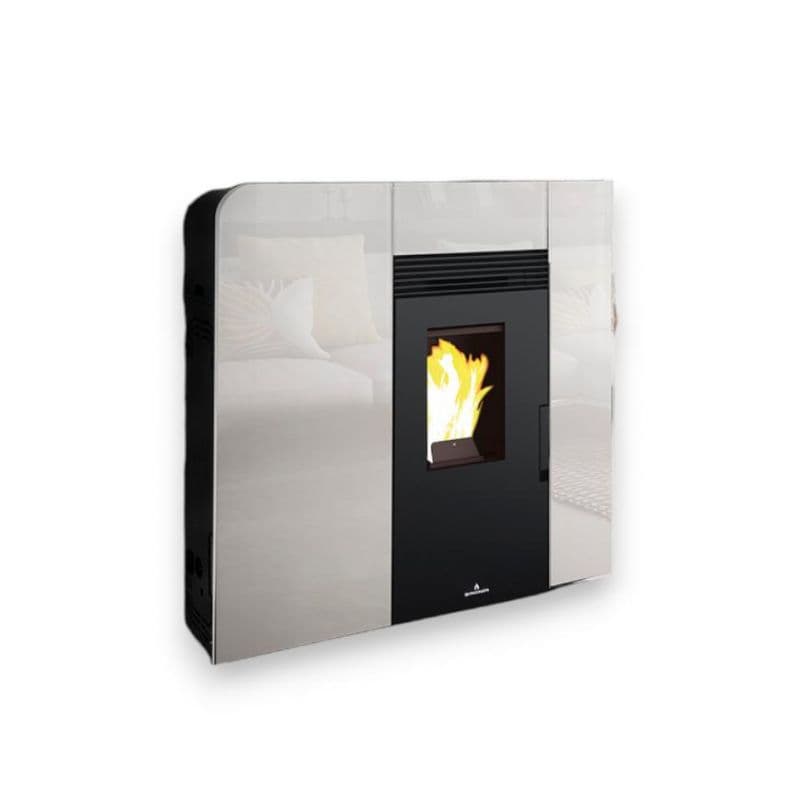 Extraflacher Pelletofen mit Kanaloption – BRONPI Cleo 11 kW-Neu