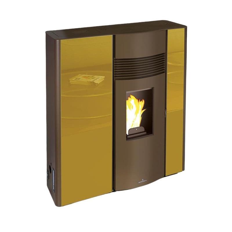 Extraflacher Pelletofen mit Kanaloption – BRONPI Olivia 11 kW-Neu