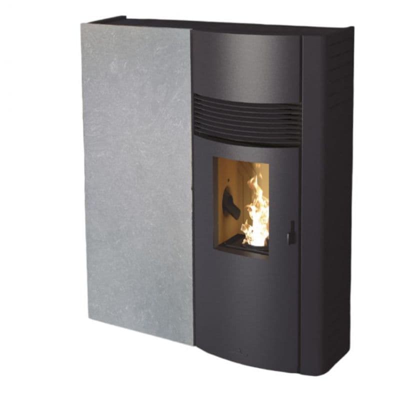 Extraflacher Pelletofen, kanalisierbar – BRONPI Adry 10 bis 11 kW-Neu