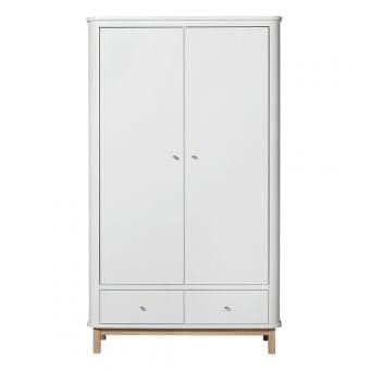 Oliver Furniture - Armoire 2 portes - Blanc/ChĂŞne