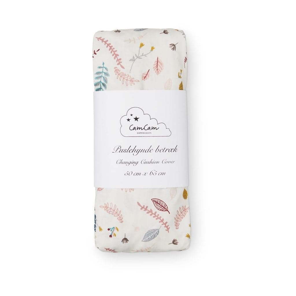 CAM CAM COPENHAGEN - Housse pour matelas Ă langer - Feuilles Rose