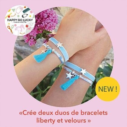 Happy Go Lucky - Happy Coffret DIY Crée ton duo de bracelets liberty