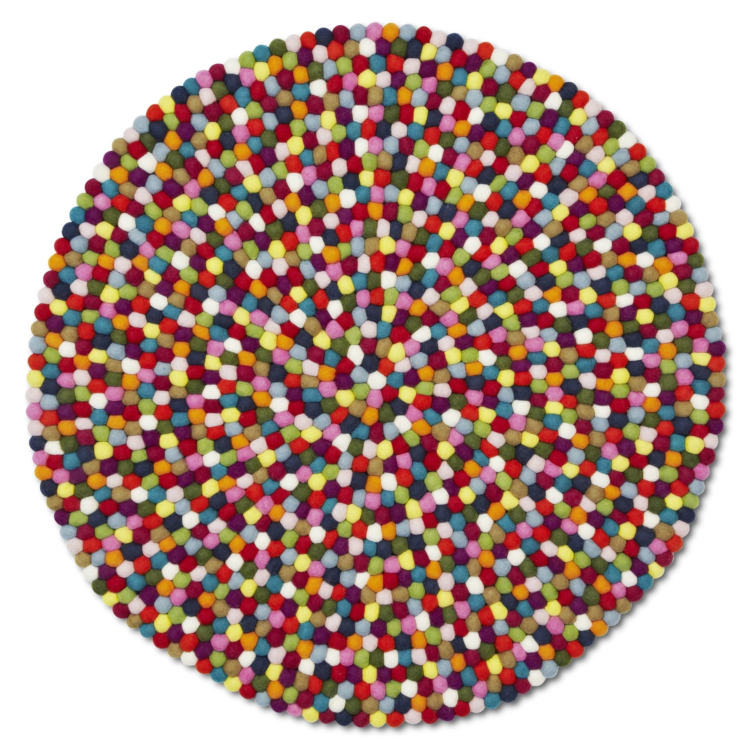 HAY - PINOCCHIO MULTICOLORE - Tapis design rond en laine pour enfants 2 dimensions