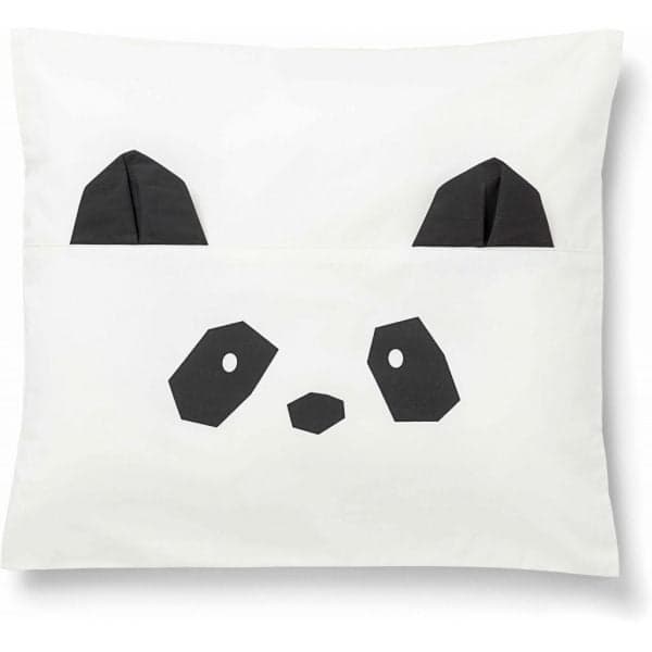 Liewood - Taie d'oreiller Carla Panda - Blanc