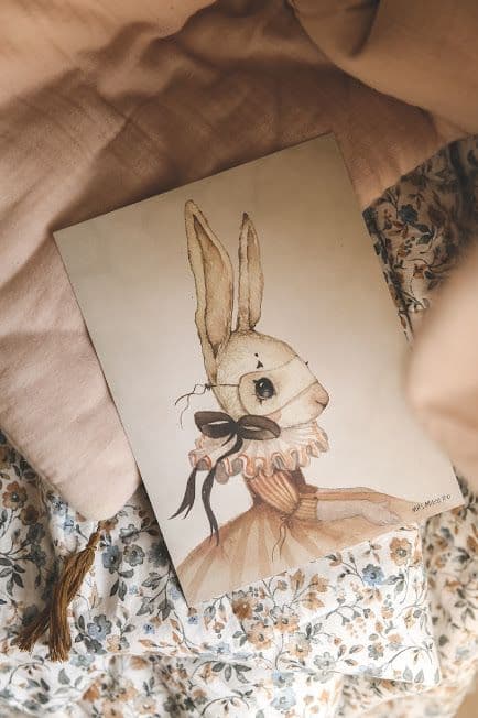 MRS. MIGHETTO - Affiche "Miss iris" - édition limitée FAIRGROUND FRIENDS - 18 x 24 cm