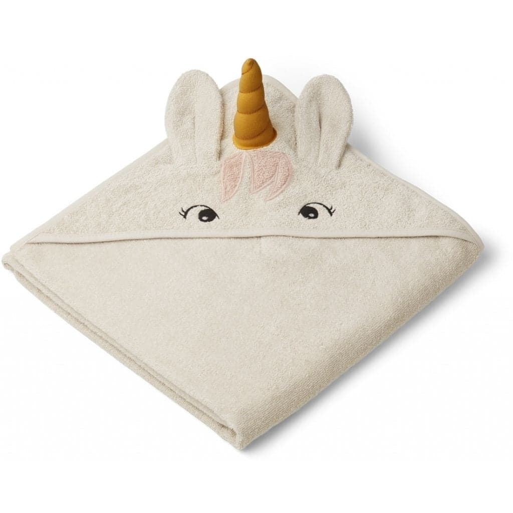 Liewood - Cape de bain Licorne - CrĂšme