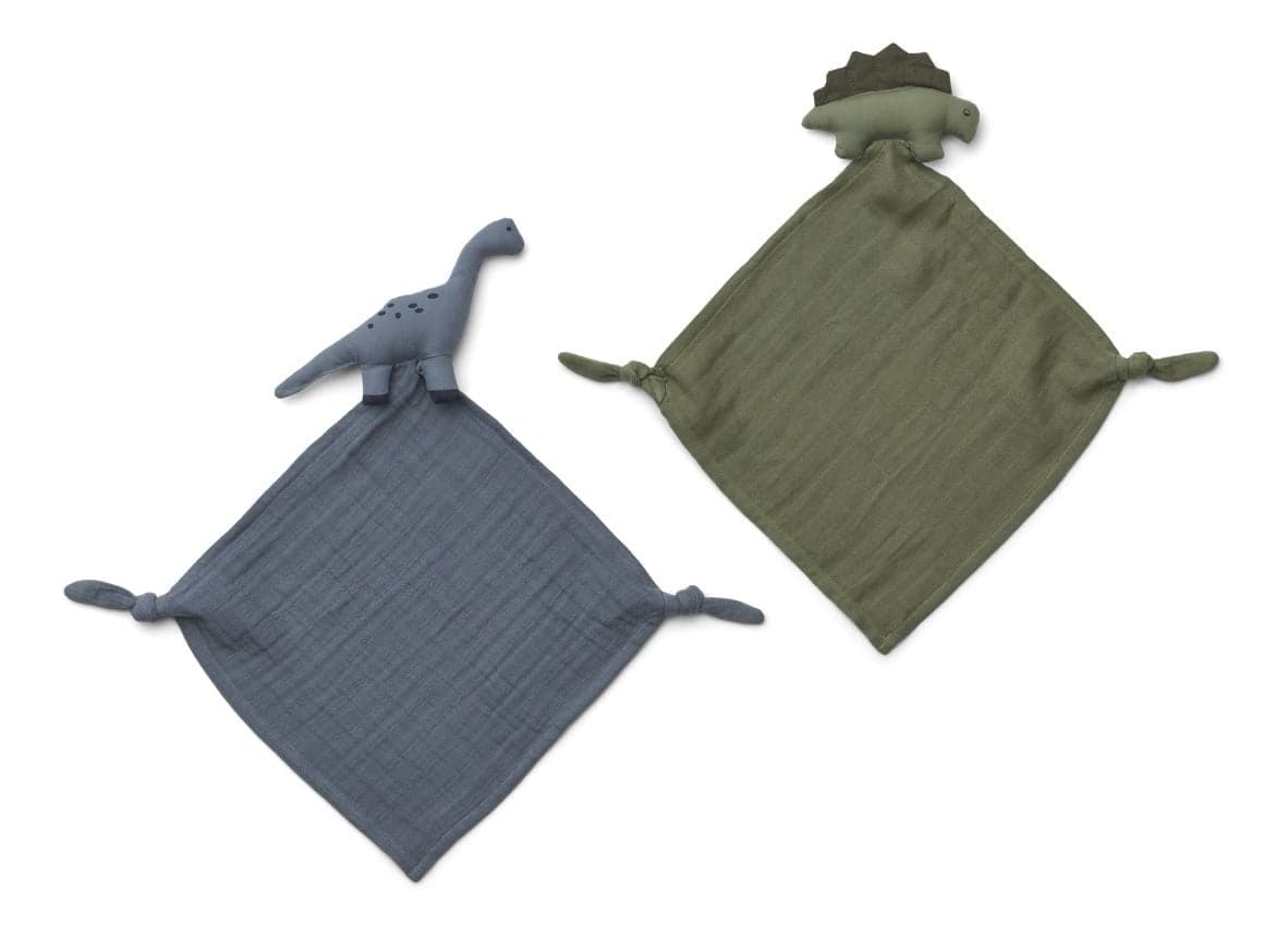 Liewood - Duo de doudou Yoko - Dino Bleu mix