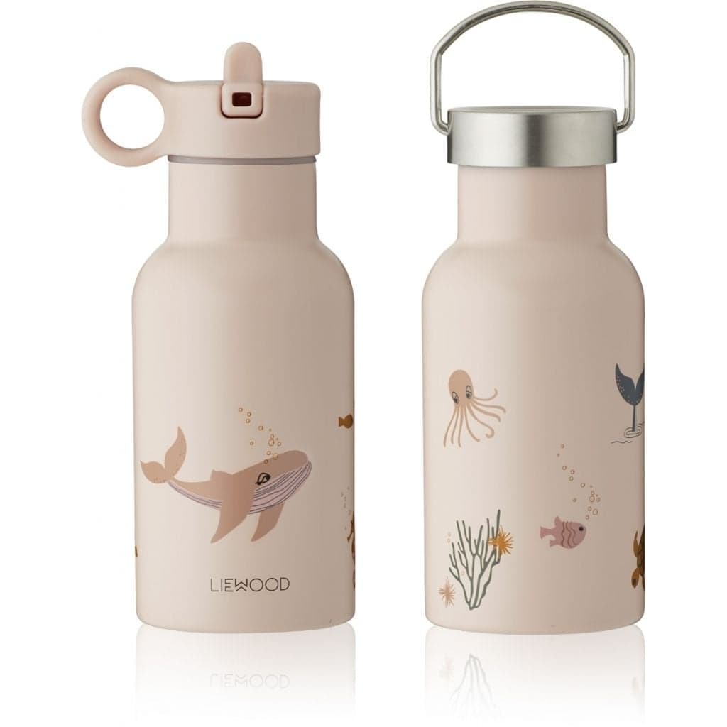Liewood - Gourde Ă eau en acier Anker - Animaux Marins