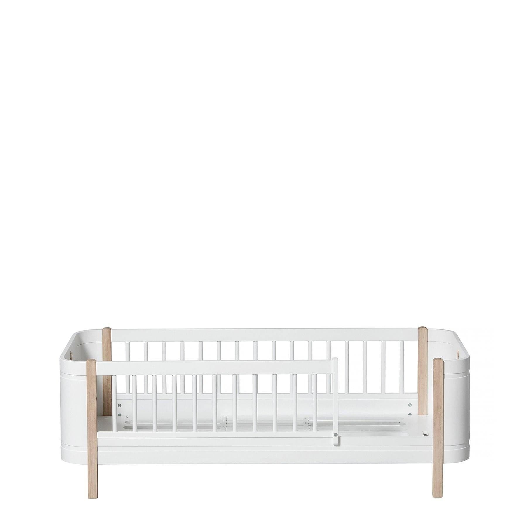 Oliver Furniture - Lit Wood Mini+ junior - 68x162 cm - Blanc/ChĂŞne