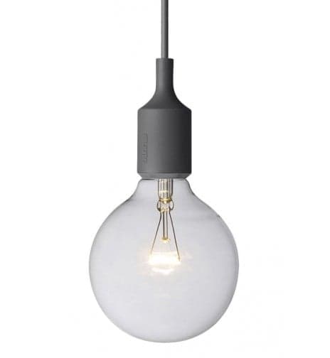 MUUTO-E27-SUSPENSION-Gris foncé