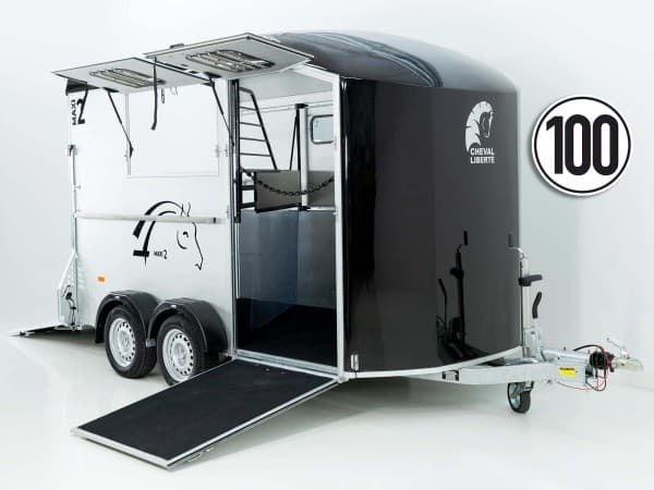 Cheval Liberte Pferdeanhänger MAXI 2|schwarz | PKW Anhänger