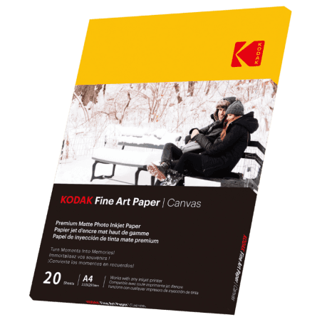Papier Fine Art Kodak Paper Canvas 230gsm A4 20 feuilles