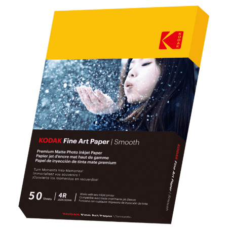 Papier Fine Art Kodak Paper Smooth 230gsm 10x15cm 50 feuilles