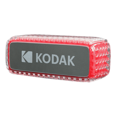 Enceinte Portable Bluetooth Kodak PWS-2237 - Étanche et Effets LED Rouge
