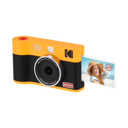 Appareil Photo Instantané KODAK Mini Shot 2 ERA MS200 2-en-1 : Appareil photo et Imprimante photo portable Bluetooth Jaune