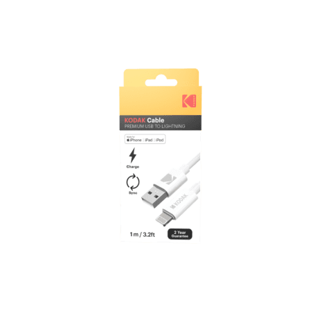 Câble USB Premium vers Port Lightning Kodak - Chargement rapide