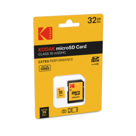 Carte Micro SDHC/XC 32Go - Kodak Class 10 Extra Performance