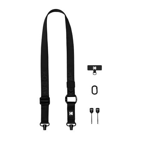 Sangles pour Appareil Photo KODAK – Compatibles Hybrides, Compact et Téléphone Noir
