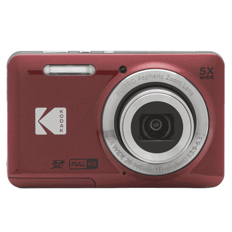 Appareil photo compact Kodak PixPro FZ55 - Mémoire interne 63MB Rouge