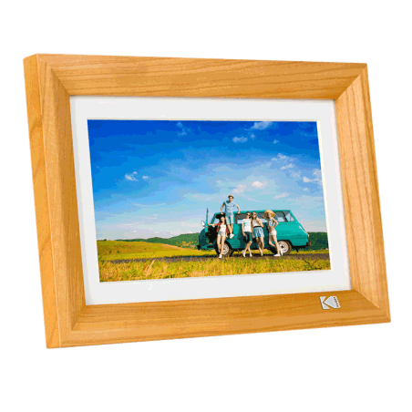 Cadre photo numérique Kodak RDPF-700W - Fonction Horloge Marron