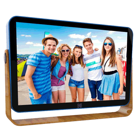 Cadre photo numérique Kodak RWF-108V Wifi - Mémoire interne 32Go Bleu