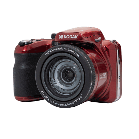 Appareil photo bridge Kodak PixPro AZ425 - Zoom Optique 42X Rouge