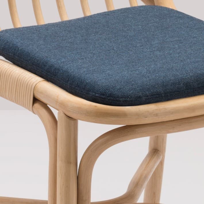 Coussin bleu nuit Mood pour chaise Sillon