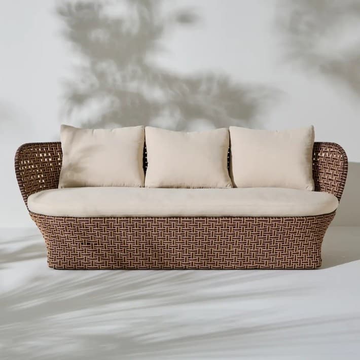 Canapé 3 places outdoor TALI par Maxence Boisseau pour Orchid Edition