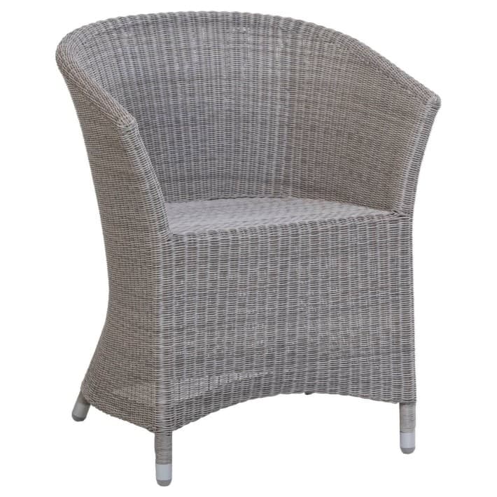 Fauteuil de table de jardin Nemo en résine fine coloris galet