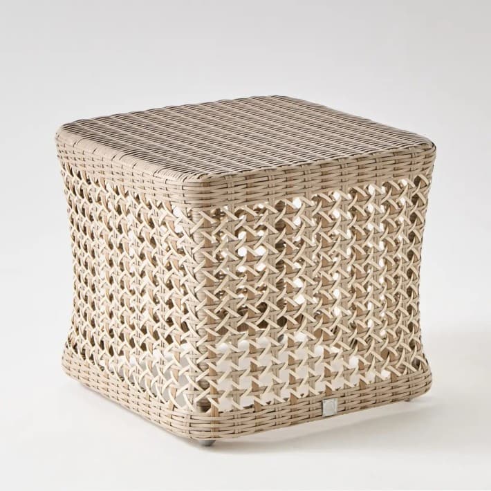 Table basse carrée en résine Antibes récif– salon de jardin