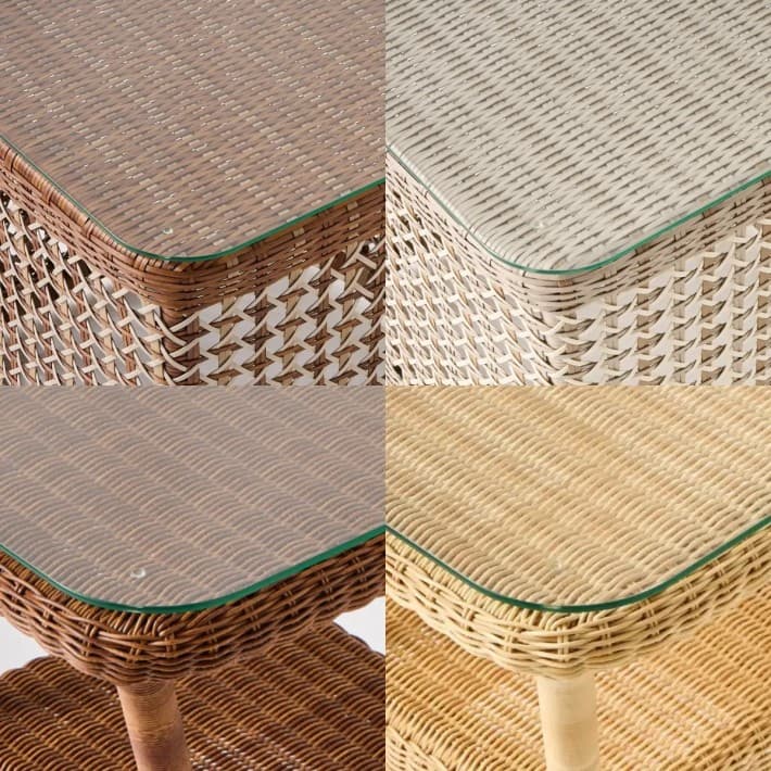 Verre seul en option pour table carrée Antibes et Biarritz