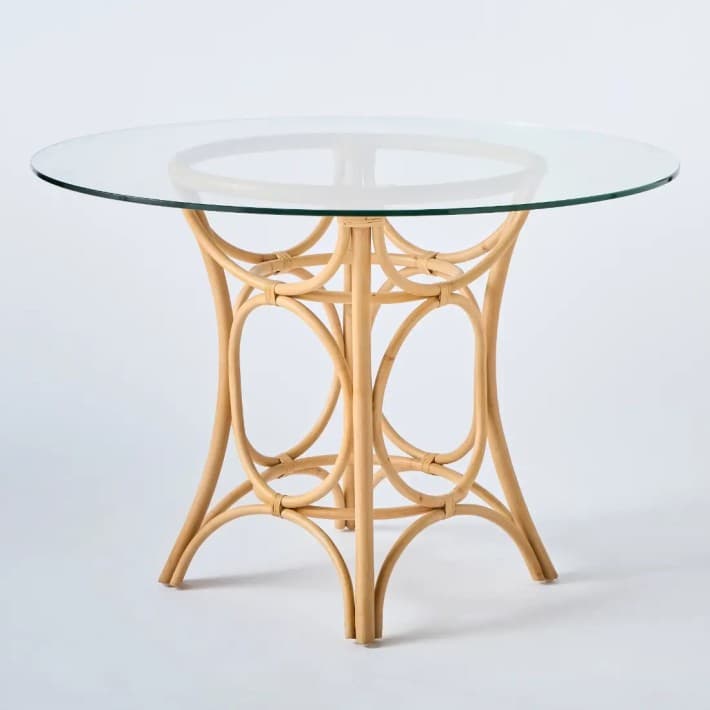 Table ronde rotin diamètre 110 Gingko