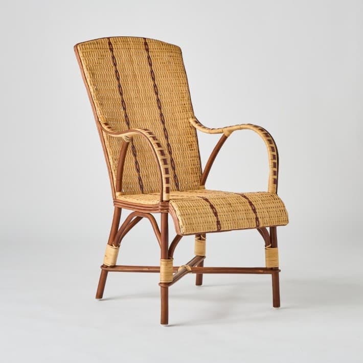 Fauteuil en rotin haut dossier Bagatelle - fauteuil rotin