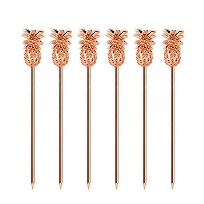Pic Ă Cocktail Ananas (Finition: Rose gold)