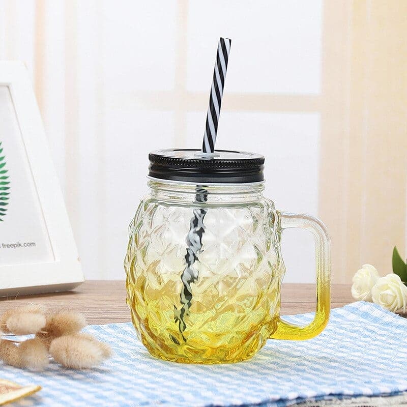 Mason Jar Ananas (Couleur: Rouge)