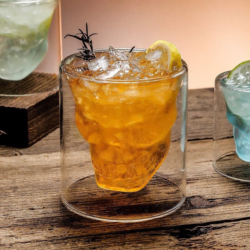 Verre Whisky TĂȘte de Mort (4 PiĂšces)