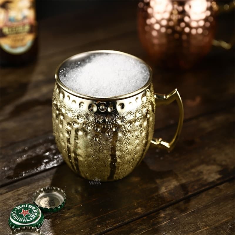 Verre Moscow Mule Or (Pack: 1 Verre Martelé)